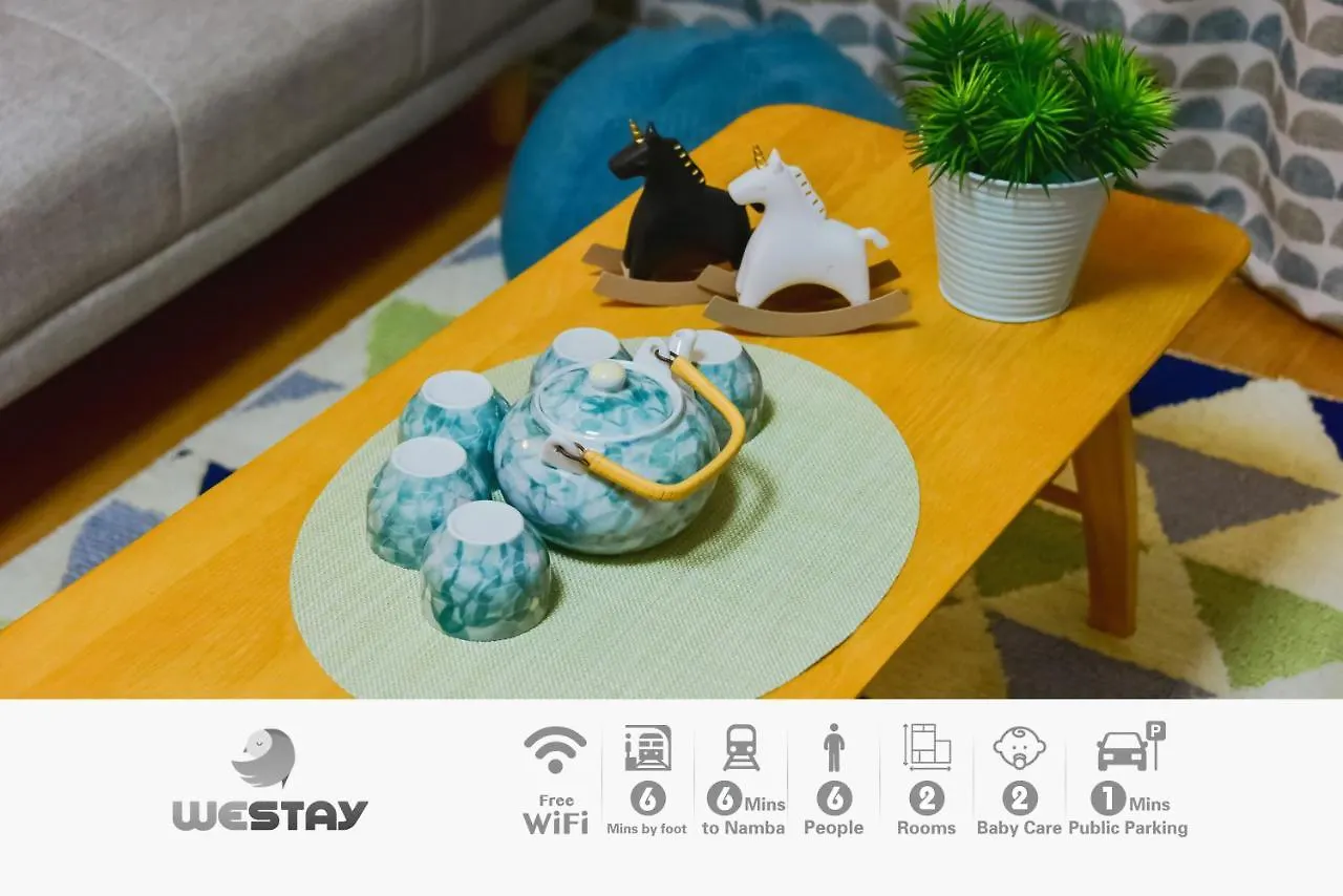Westay Designers House/6 Mins To Shinsaibashi201 Ōsaka Apartment